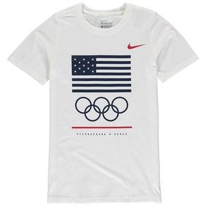 Team USA Nike Youth Core Cotton T-Shirt - White
